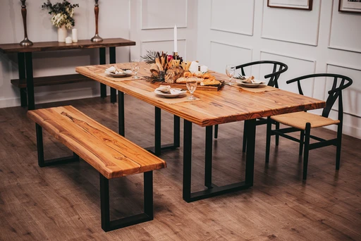 Hardwood Tops and Custom Bottom Tables